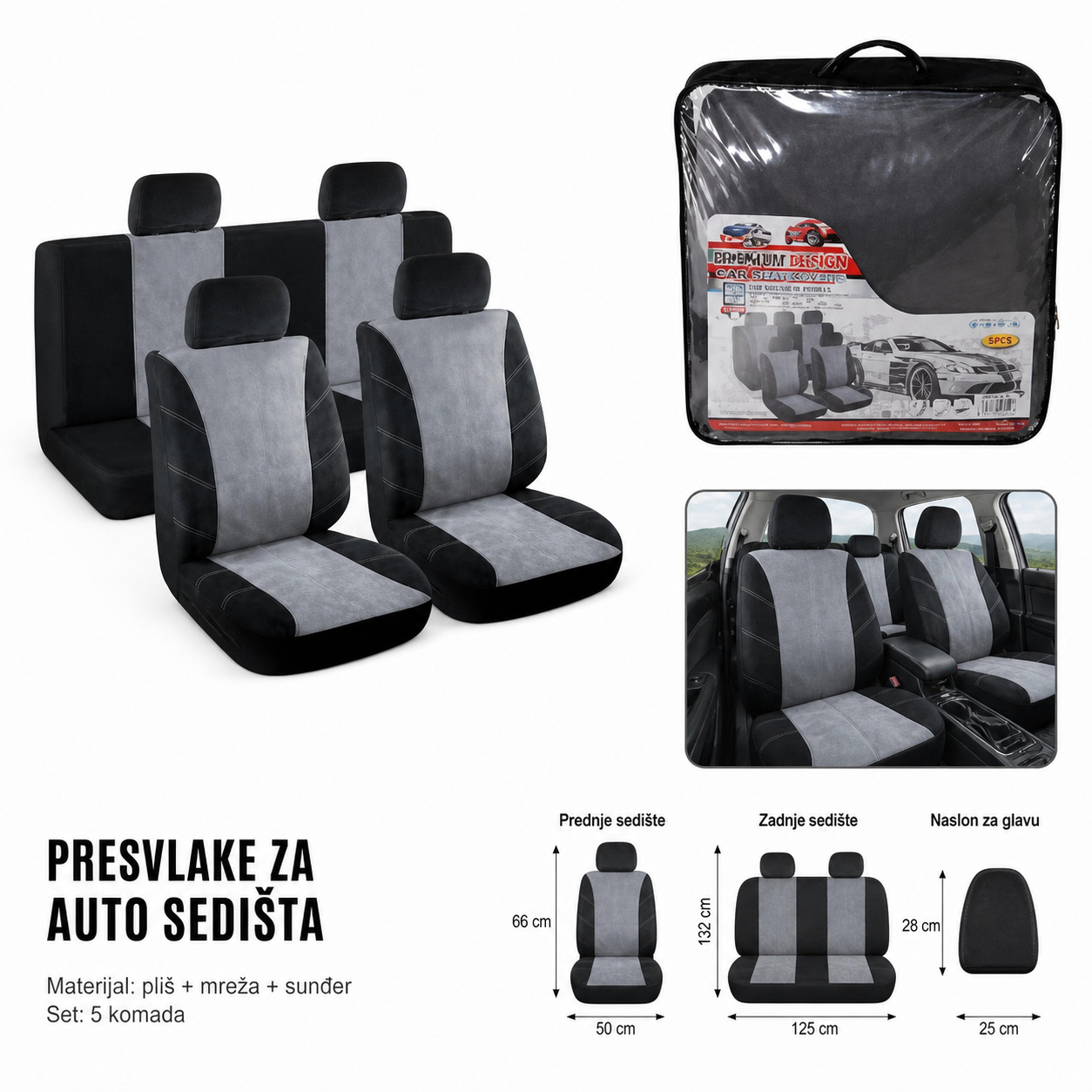 KMT Plišana presvlaka za auto sedište 2002552