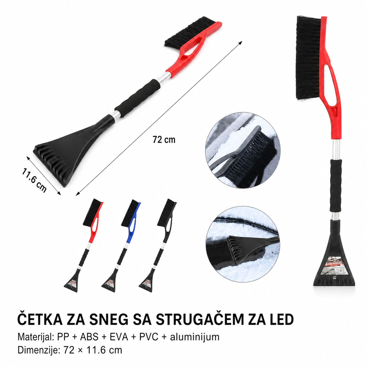 KMT Aluminijumska četka za čišćenje snega 2002586