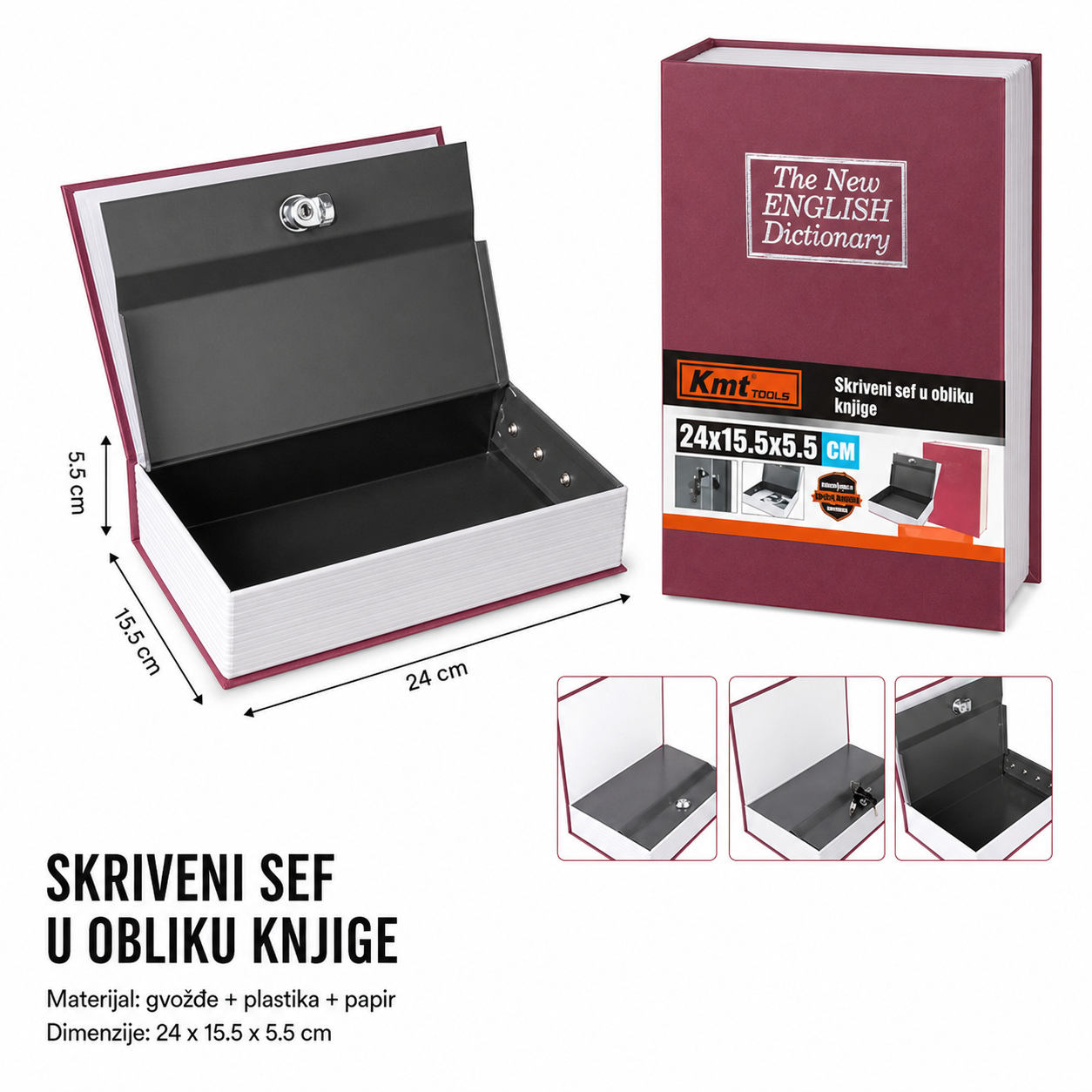 KMT Knjižna kasica crvena 2385763