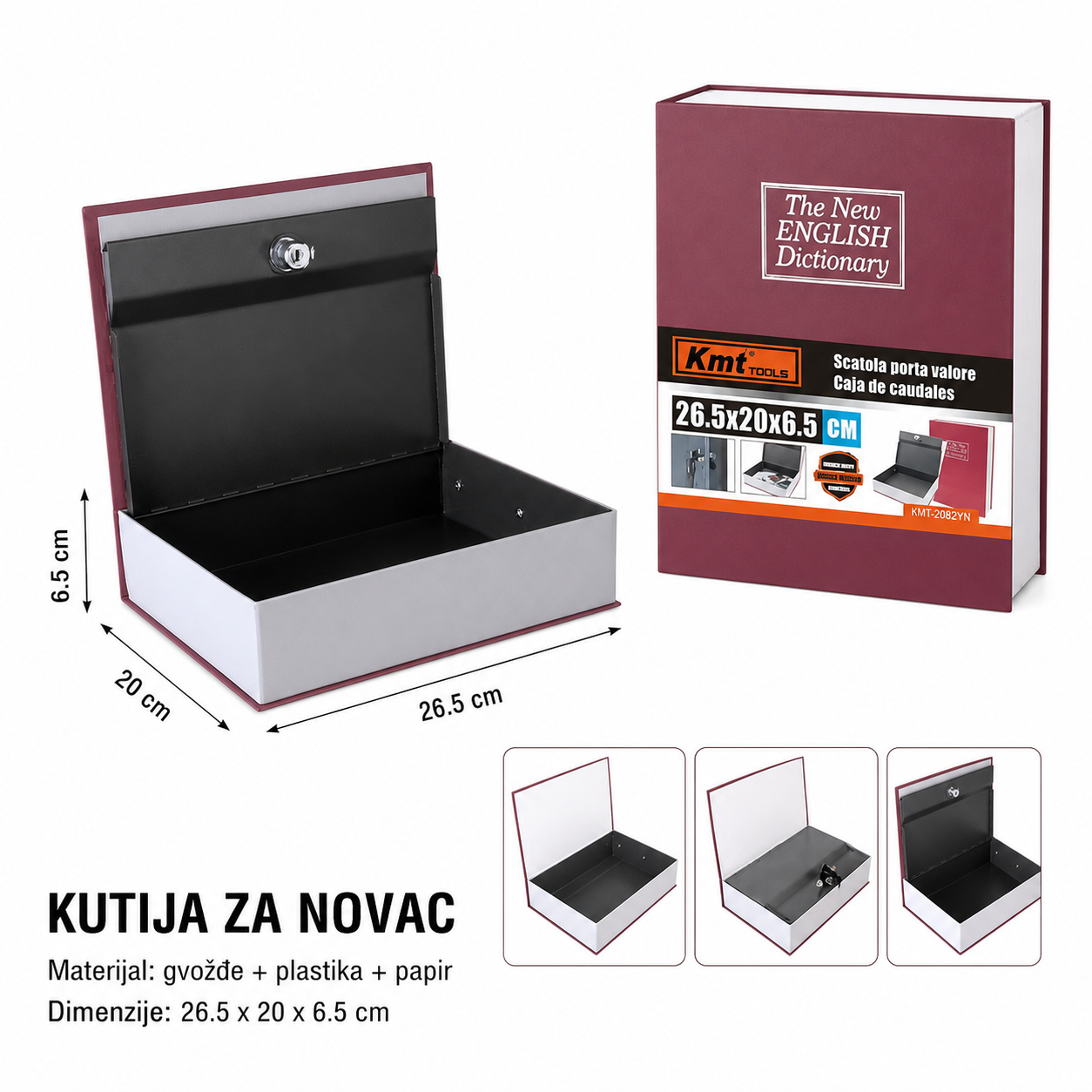 KMT Knjižna kasica crvena 2385766