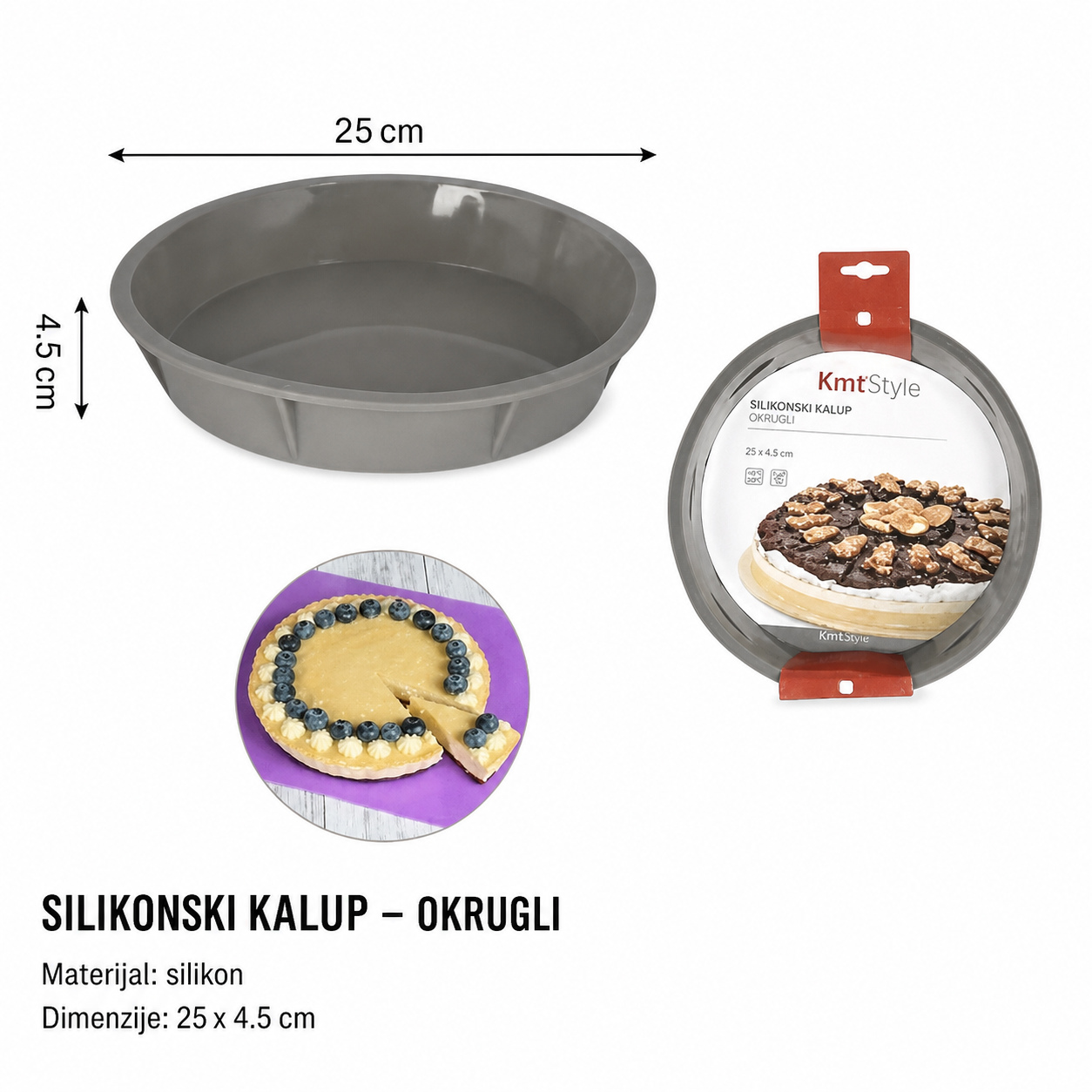 KMT silikonski kalup za tortu 2416144