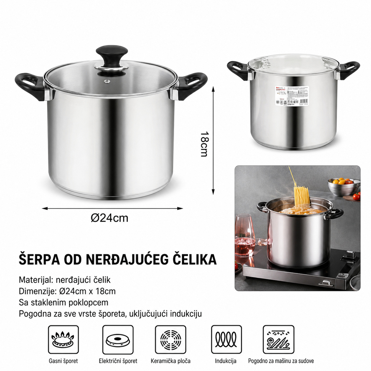 KMT Duboka šerpa od nerđajućeg čelika 2419775