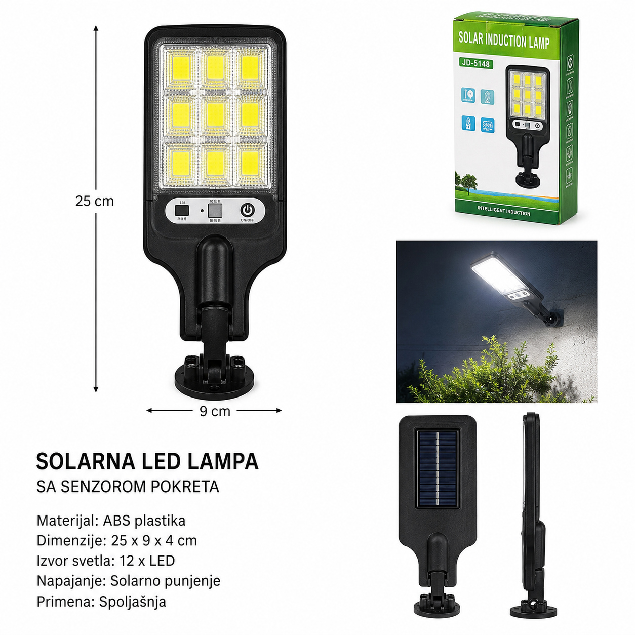 KMT Solarna ulična lampa 108COB 295999