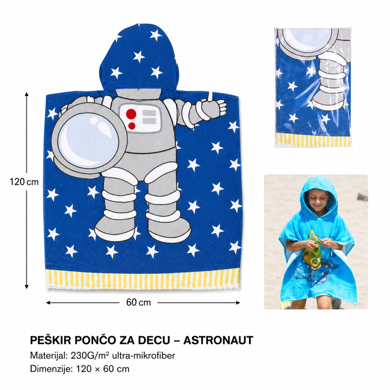 KMT Dečiji peškir plašt astronaut 297102