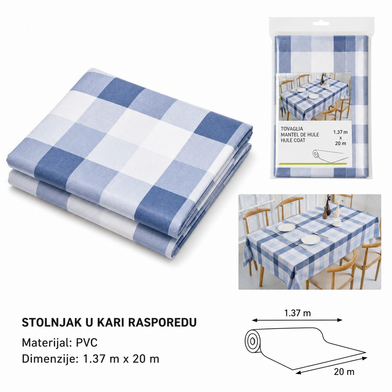 KMT Prediva platneni stolnjak 3280722