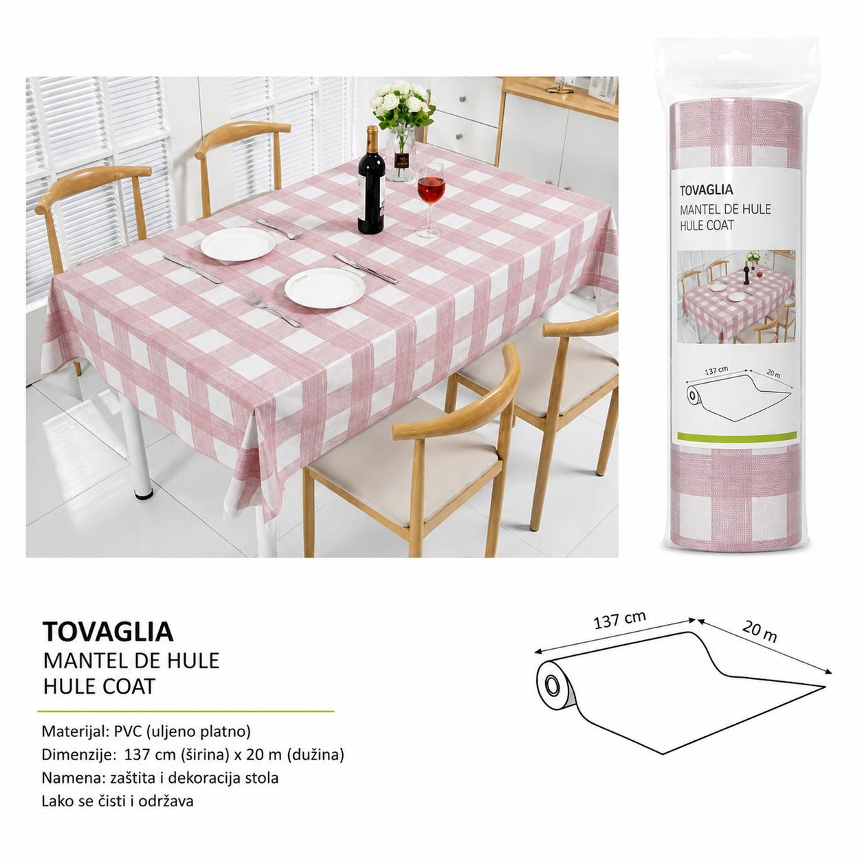 KMT Prediva platneni stolnjak 3280724