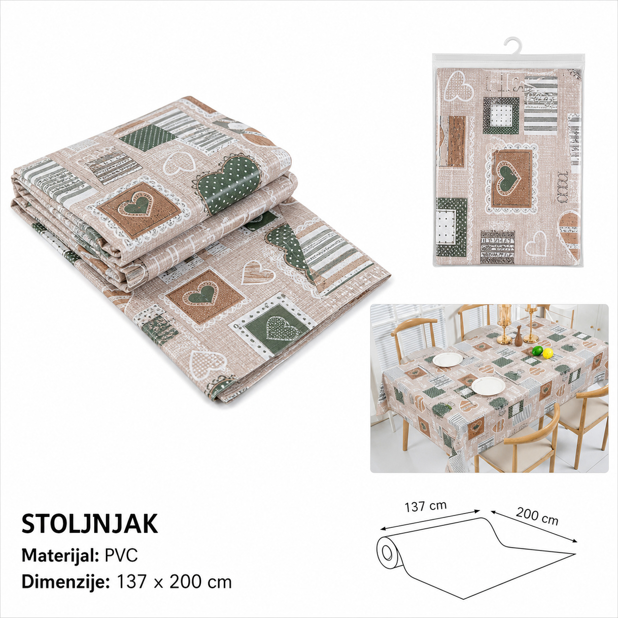 KMT Prediva platneni stolnjak 3280727