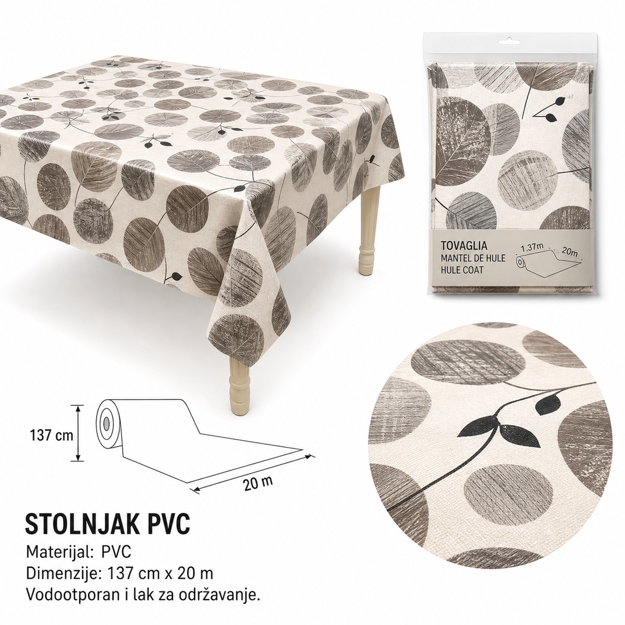 KMT Prediva platneni stolnjak 3280728