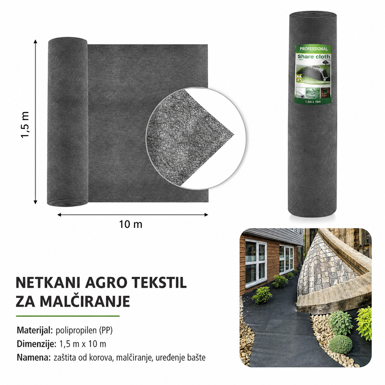 KMT Mreža za senčenje siva 500634