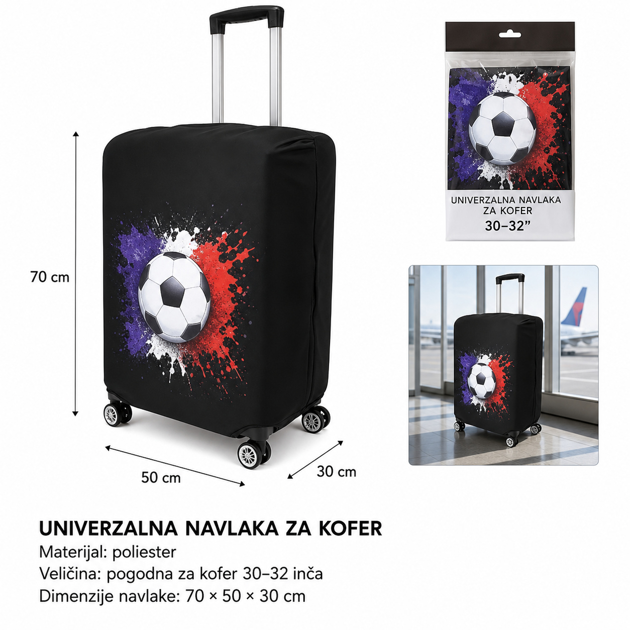 KMT Sa štampanim dezenom za prtljag kutija za udobni blaga kompresija kutija tip za plažu dimenzije 3032 502655