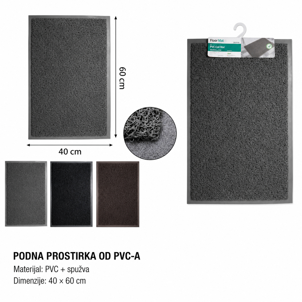 KMT PVC podna prostirka klasični brisač sa 2 5200927