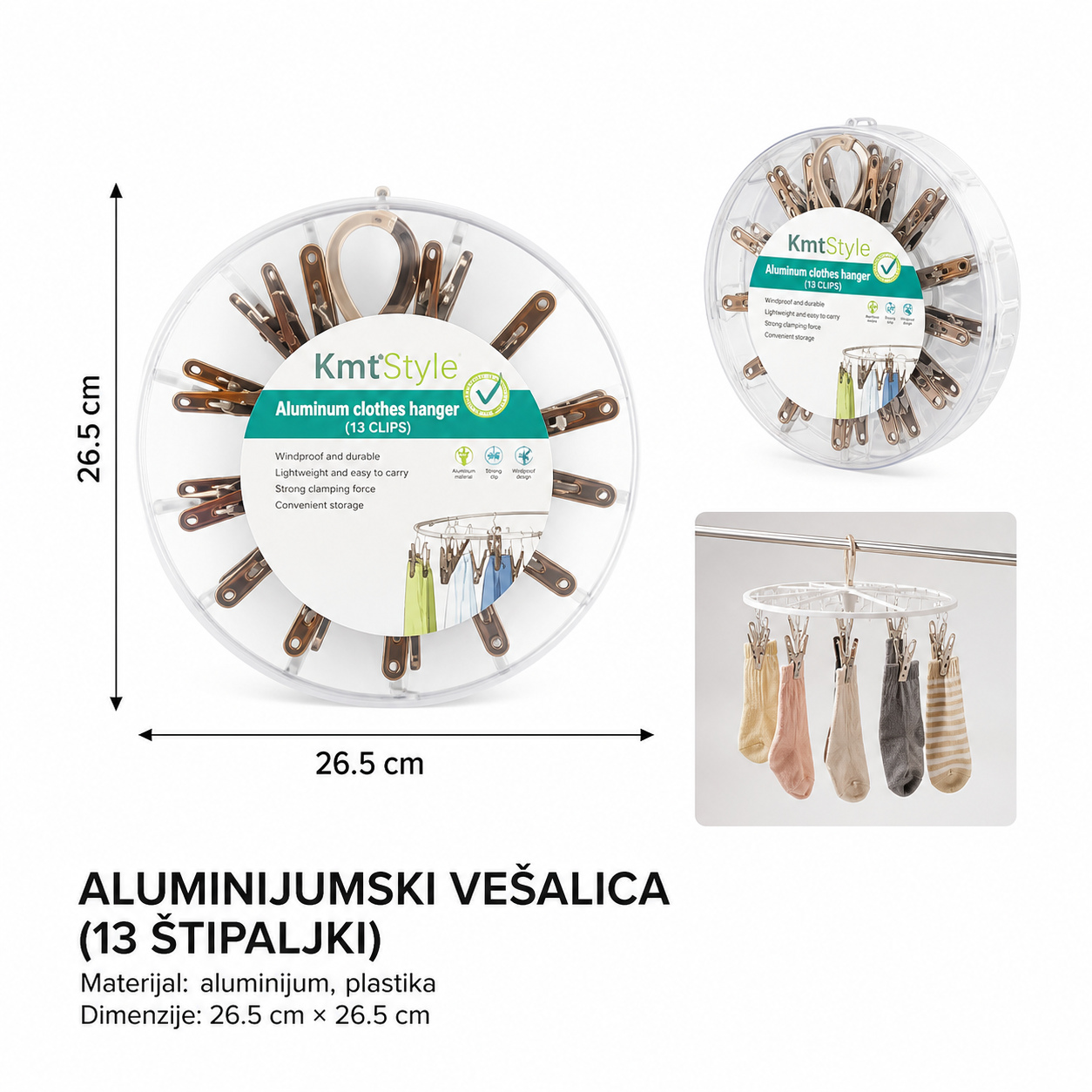 KMT 13 od aluminijumske legure okrugli sušilica 5402070
