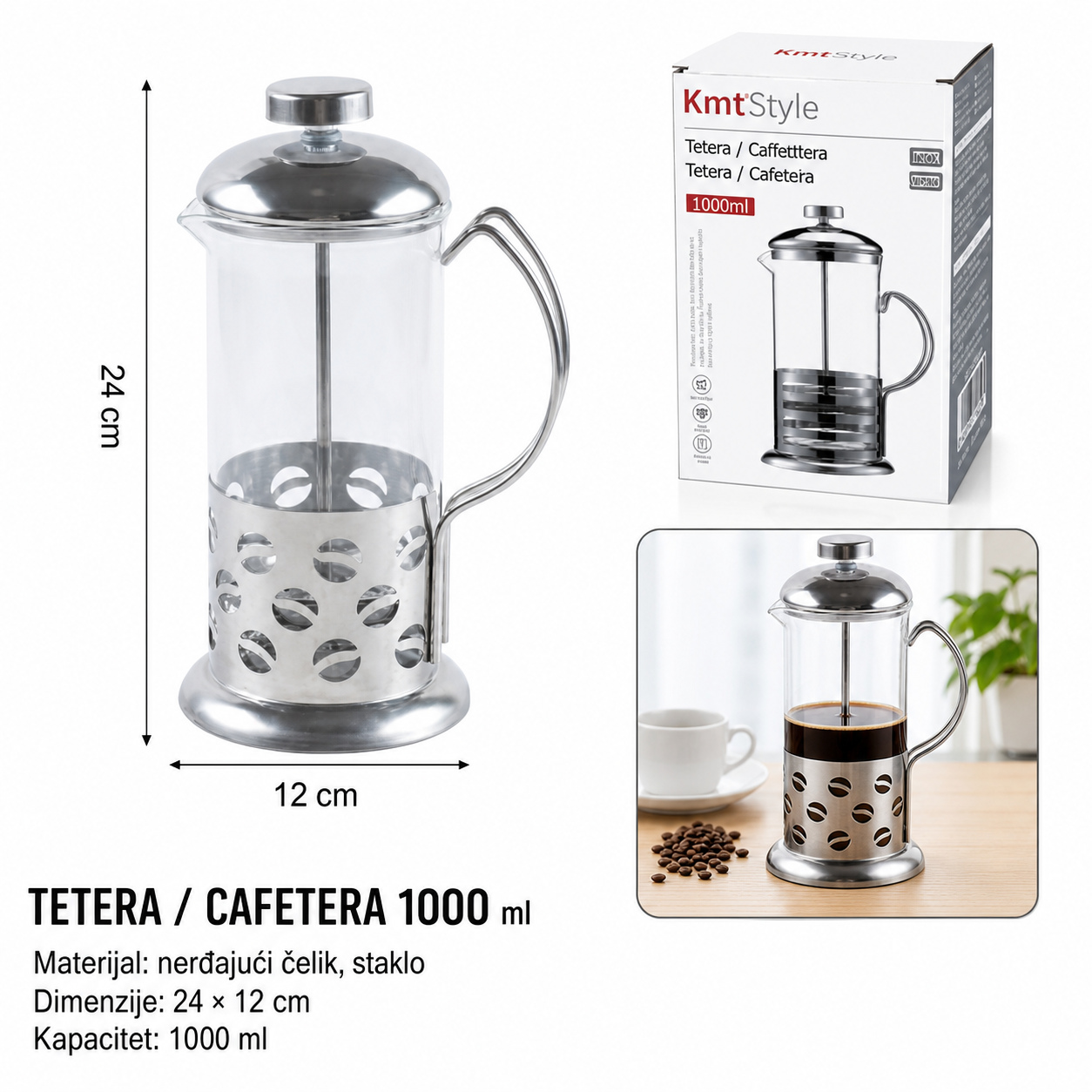 KMT Crni infuzer za čaj 5404627-A