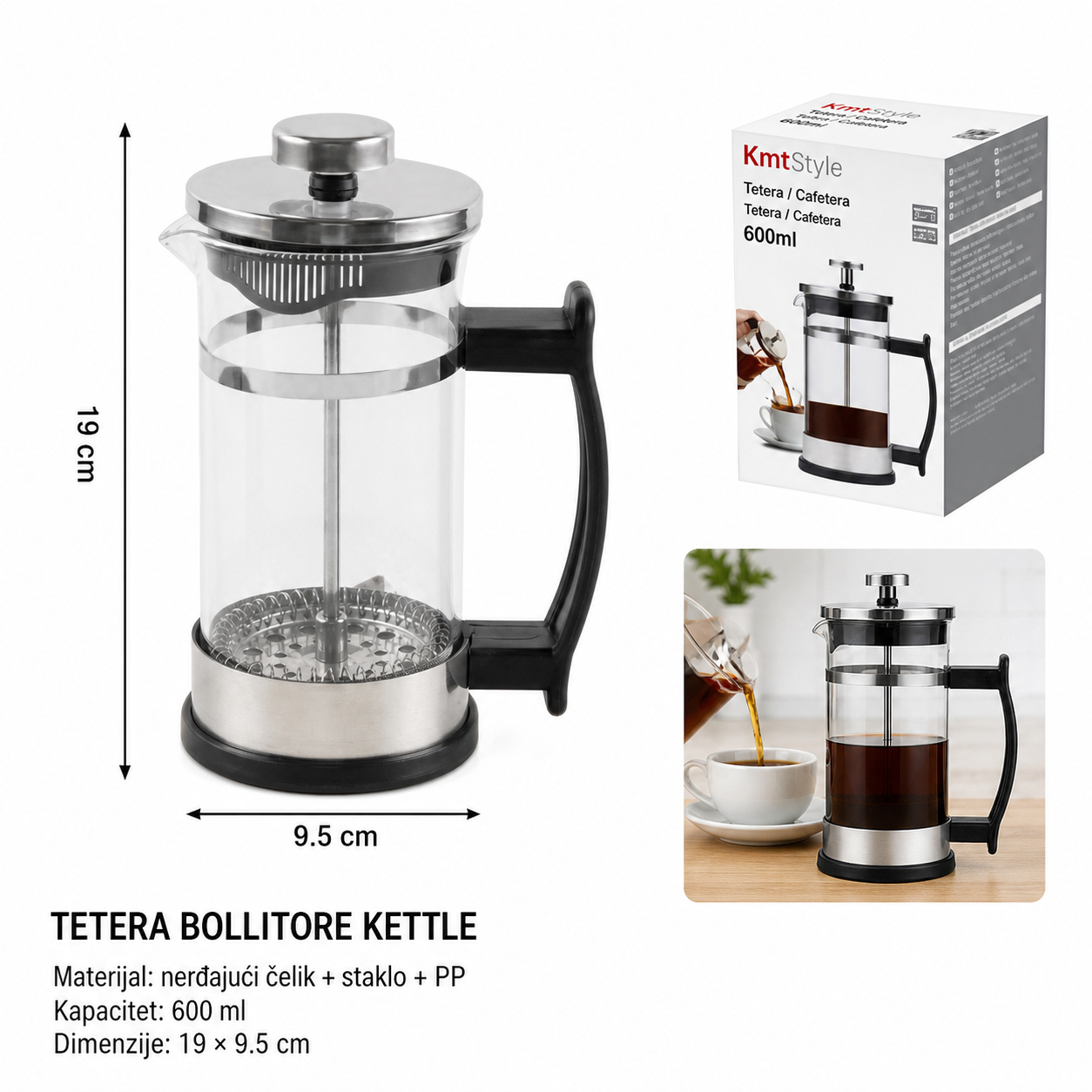 KMT Premium crni infuzer za čaj 5404629
