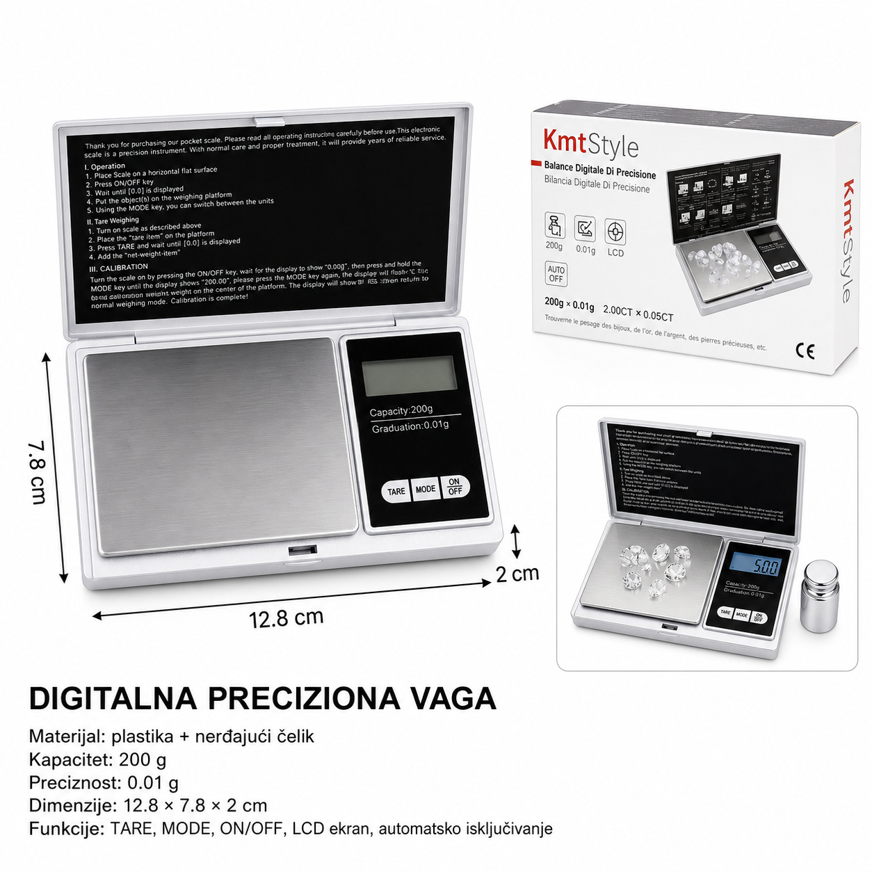 KMT Elektronska precizna vaga 5406909