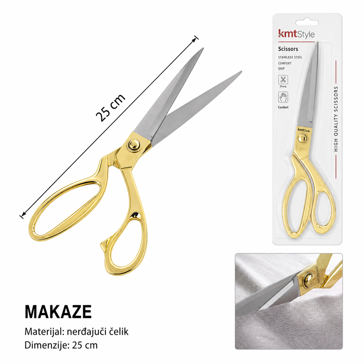 KMT Zlatna krojačke makaze 5406952