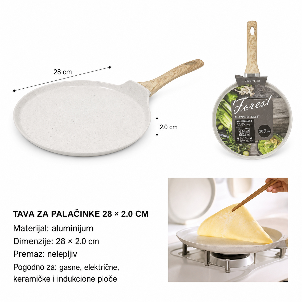 KMT Ovalni pleh za pečenje bela 5412158