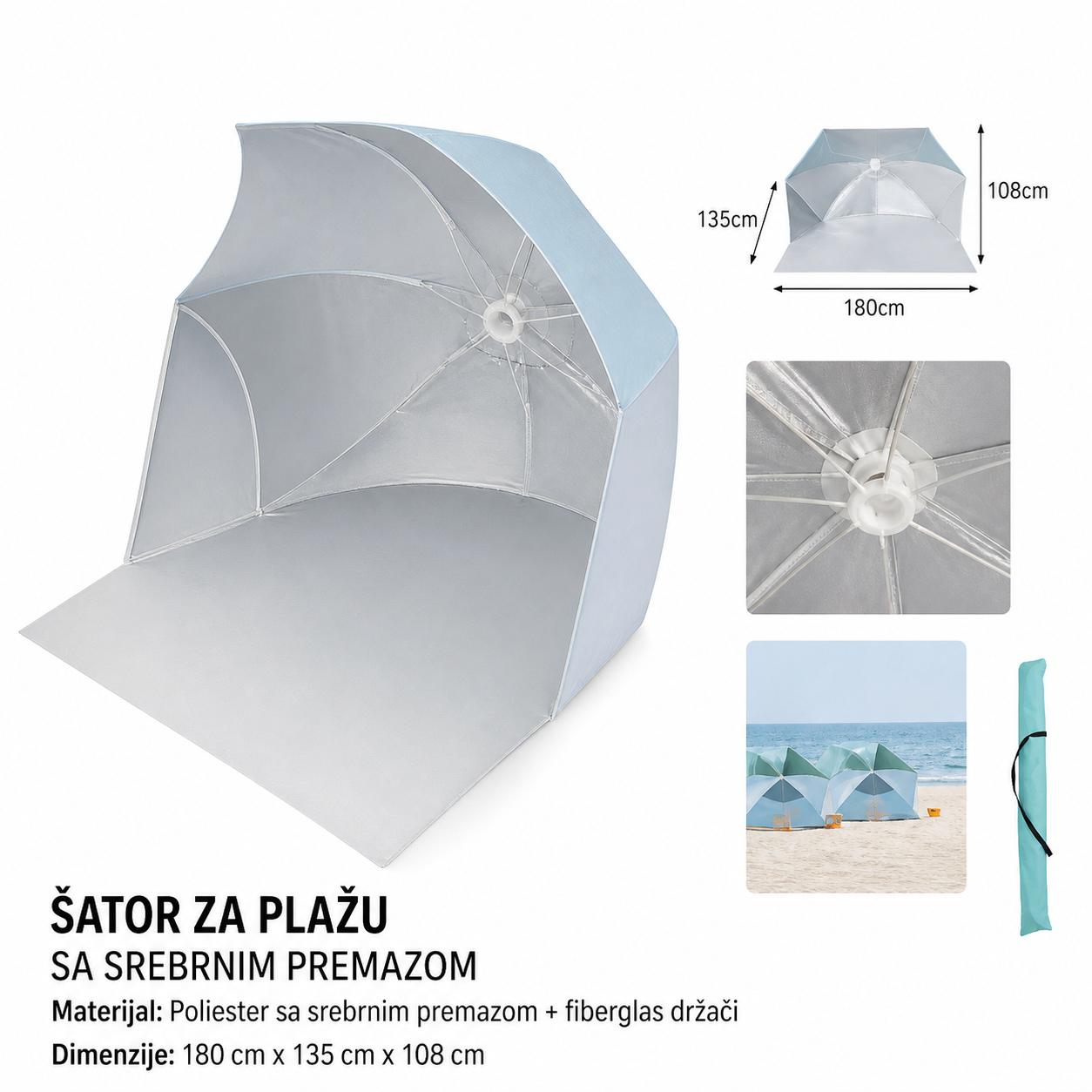 KMT Za plažu za slatkiše sa vezicom suncobran 602665