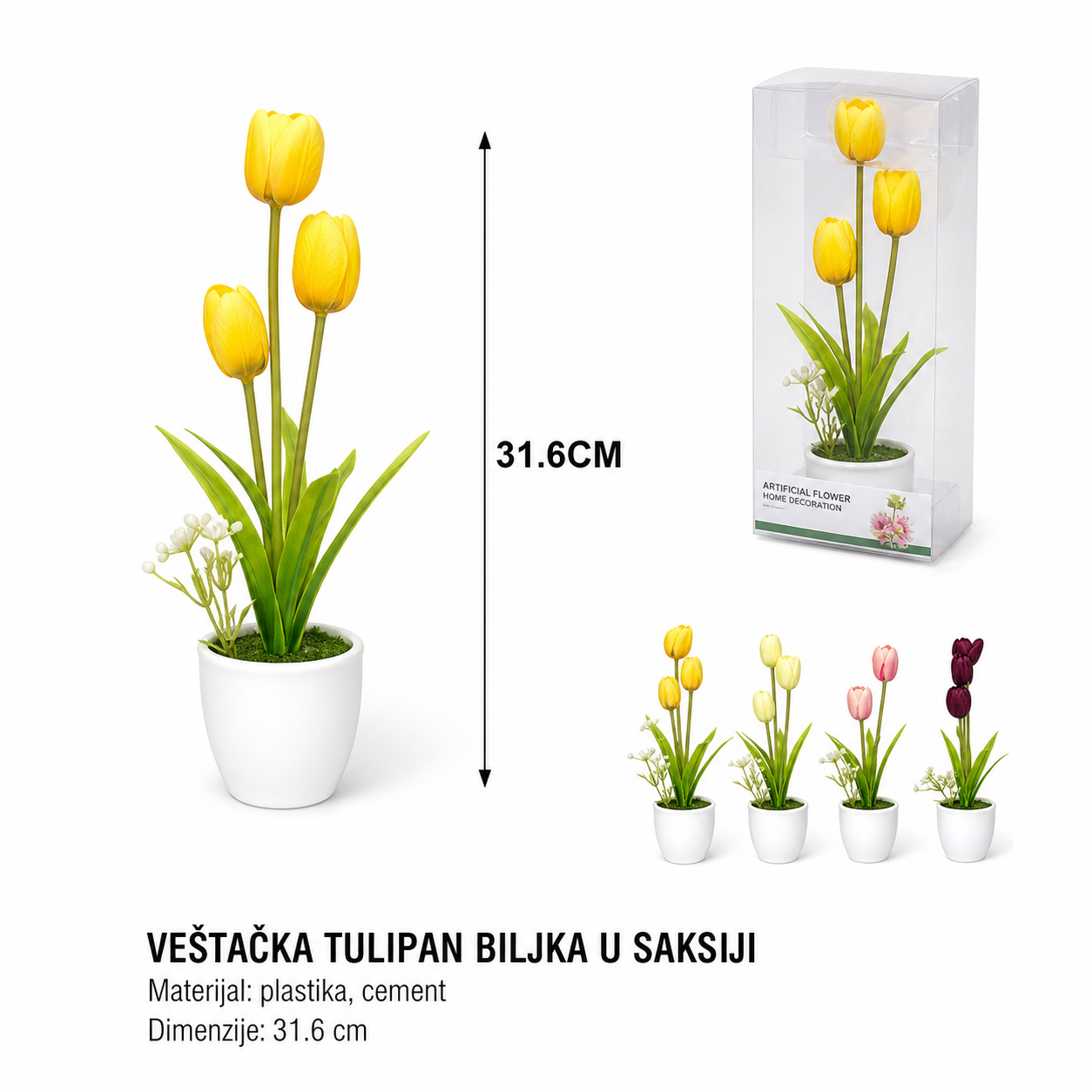 KMT Solarna baštenska lampa posuda plastični saksija 702414