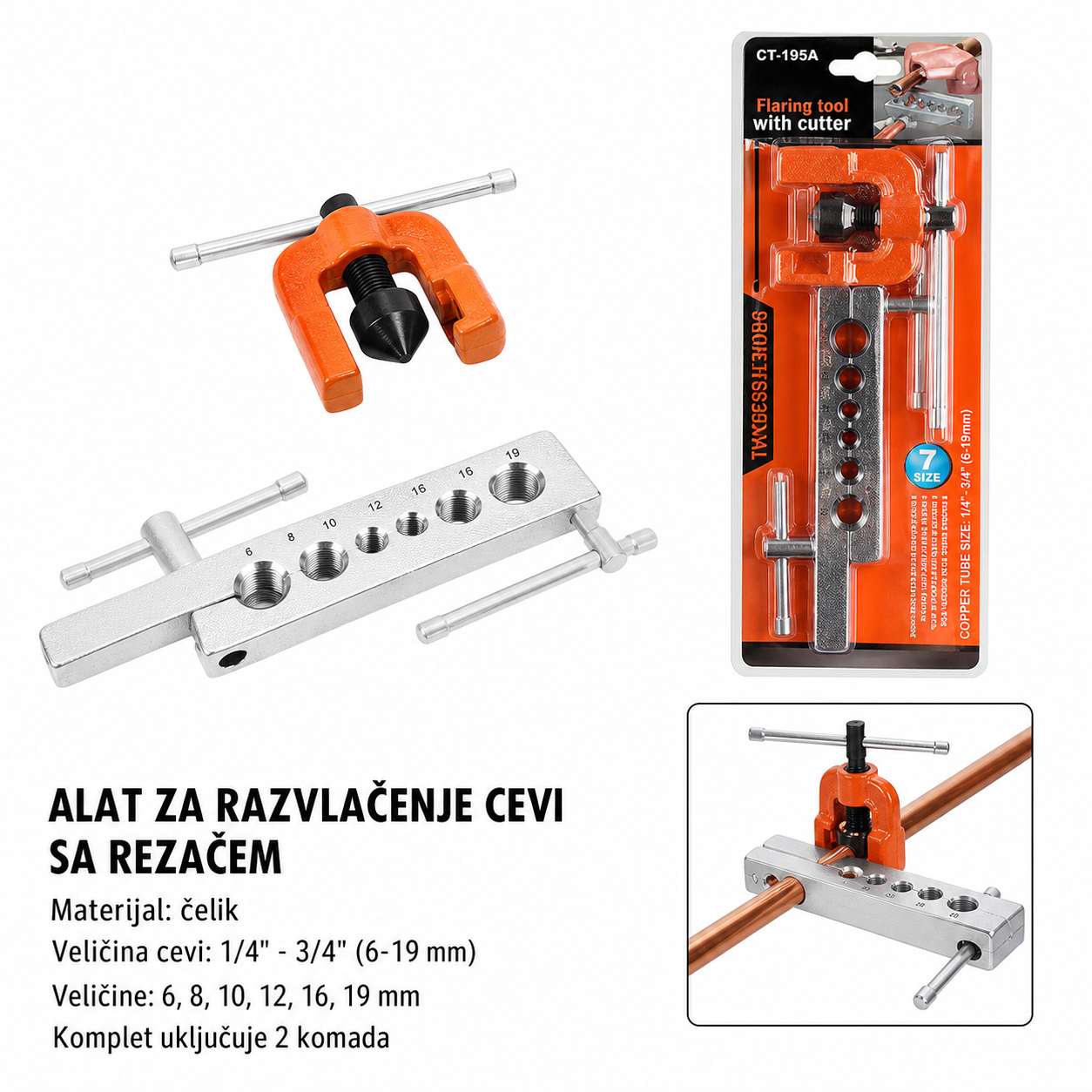 KMT Burgija za šarke dvodelni set 9363709