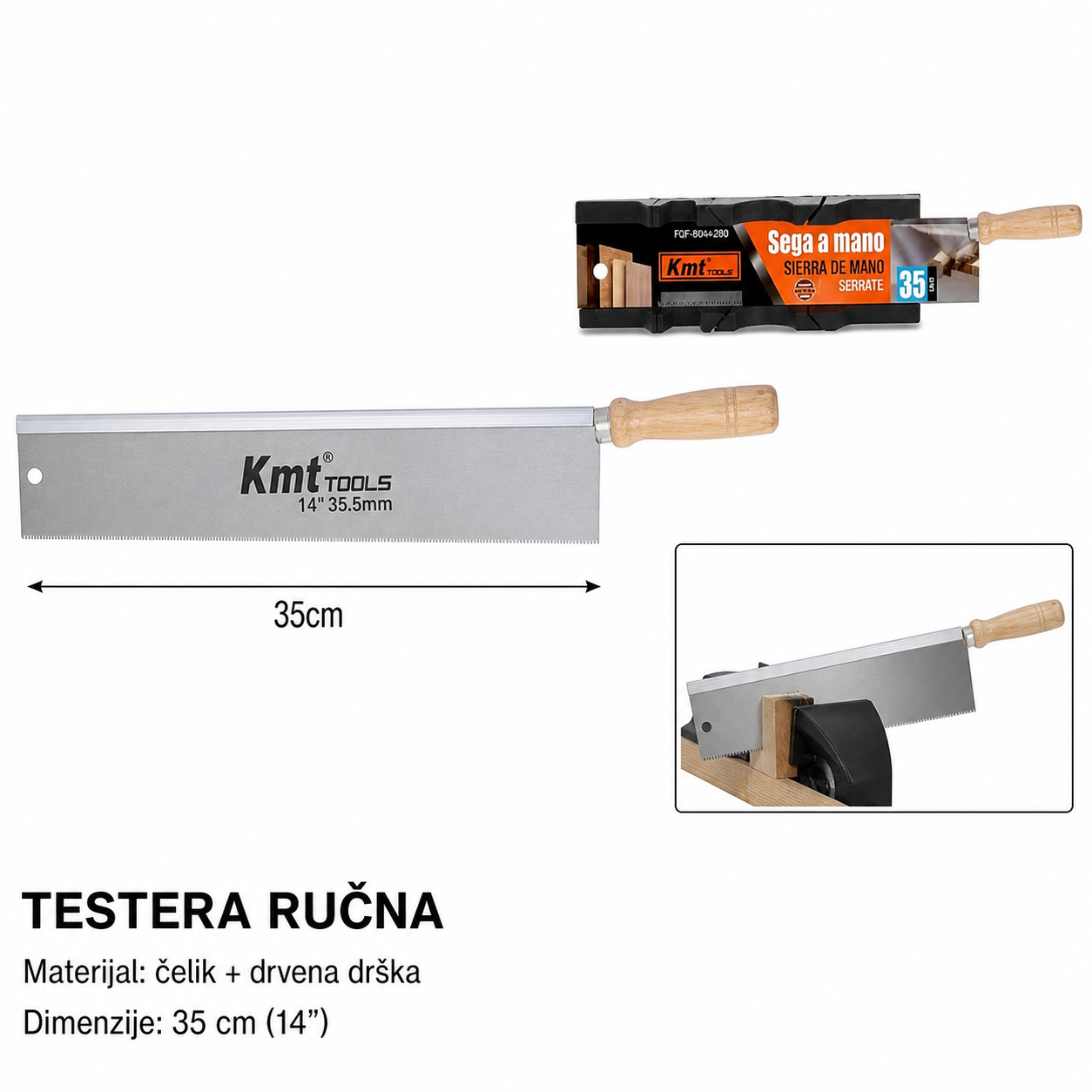KMT Drvena drška testera 9364280