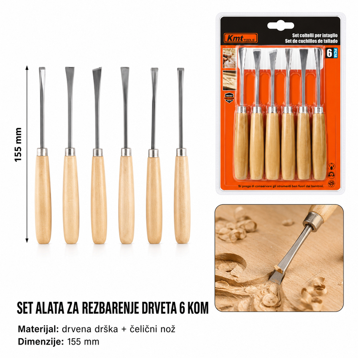 KMT Šestodelni set cvet dleto 9364666-A