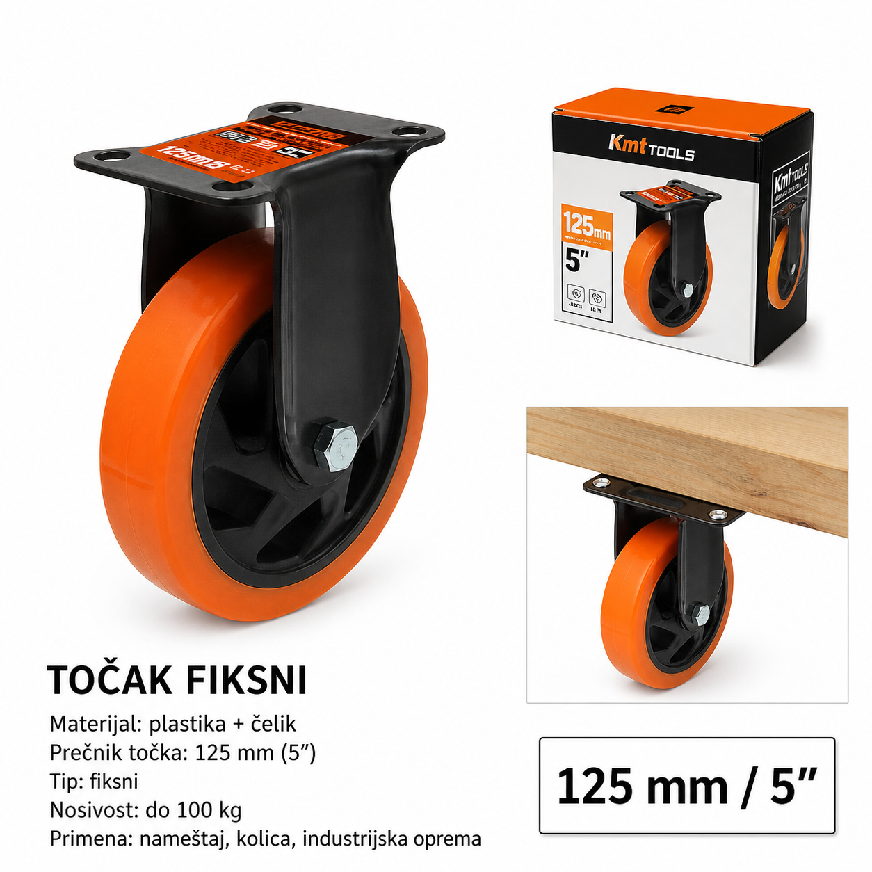 KMT Narandžasti crni burgija 9367849