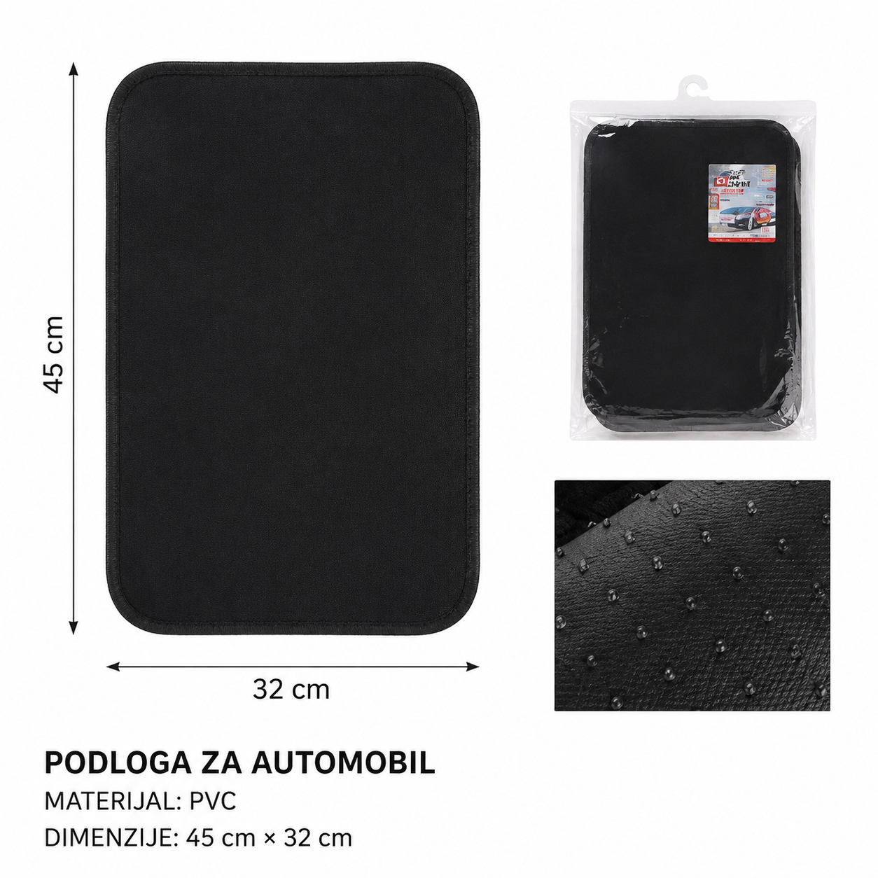 KMT Podni patosnici za automobil jednodelni zadnji deo 2000100