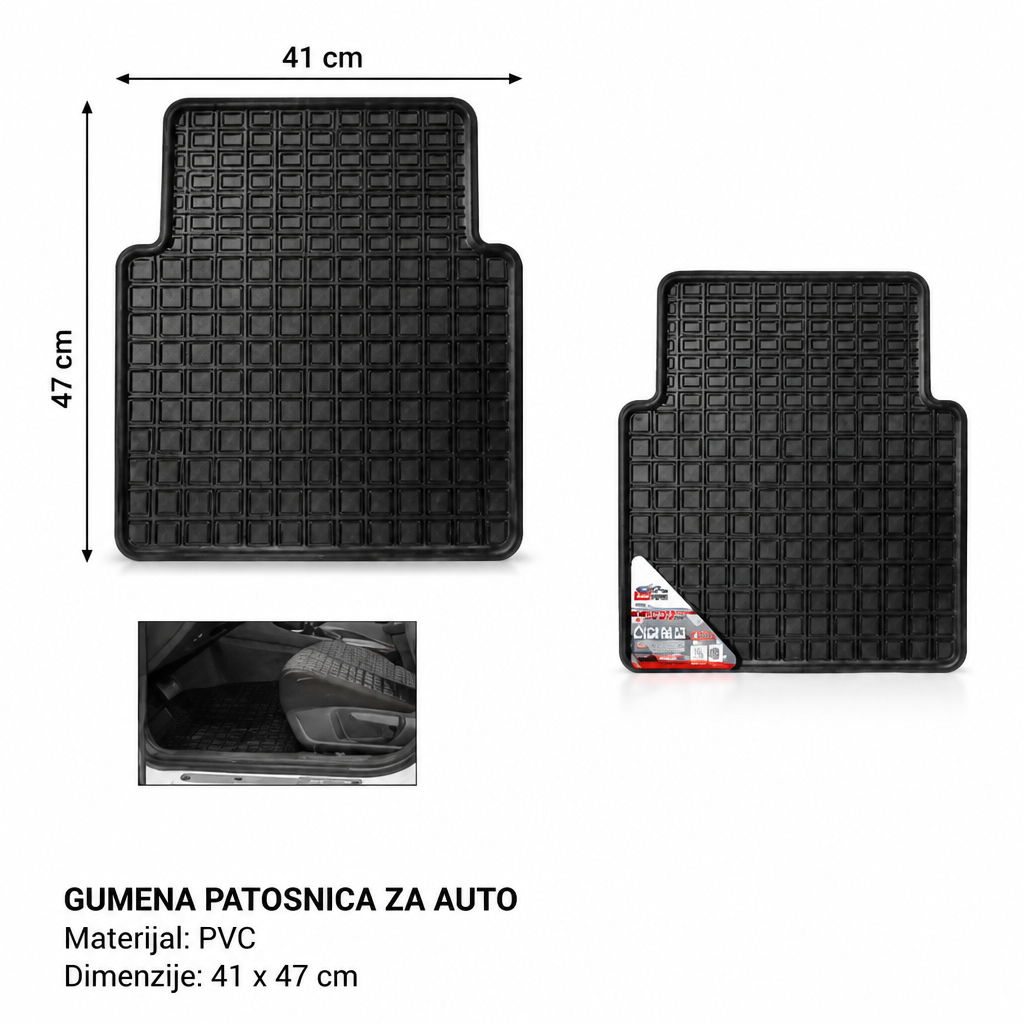 KMT Crne mrežaste patosnice za automobile 2000142