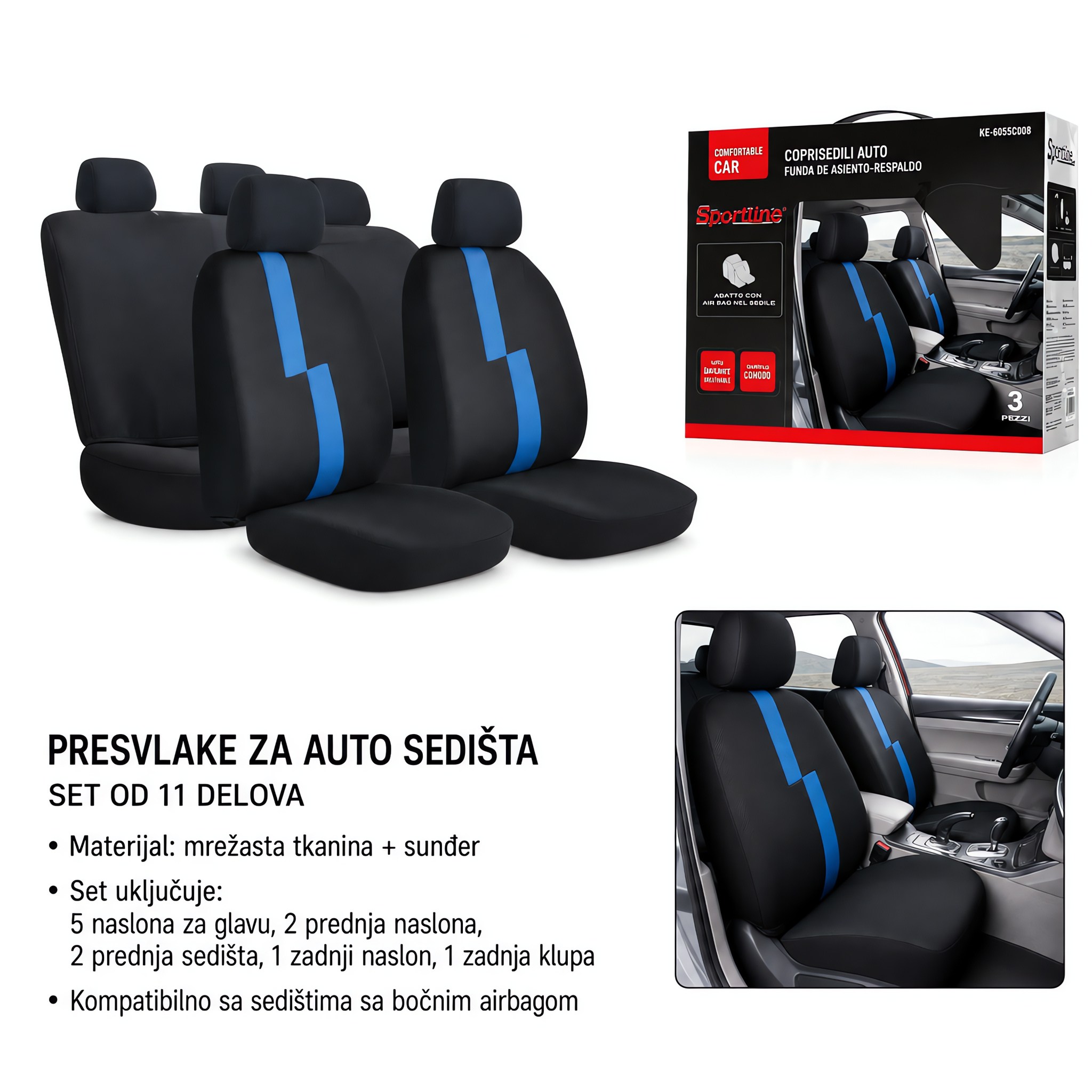 KMT Navlaka za auto sedište-Classic Lightning 2000148