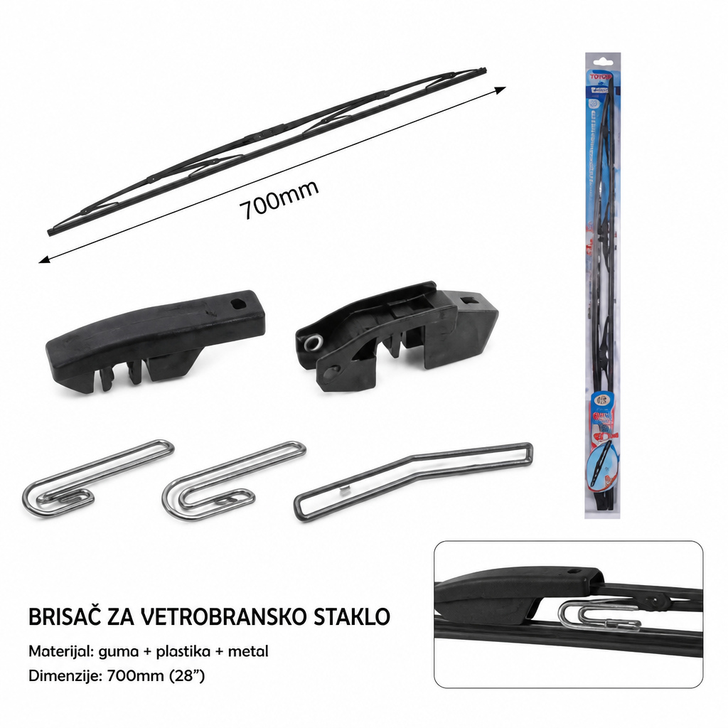 KMT Metlica brisača sa 2 glave kopče 2000626