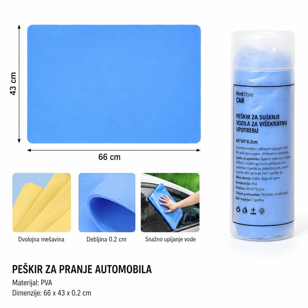 KMT Peškiri za pranje automobila u kanti 2000690