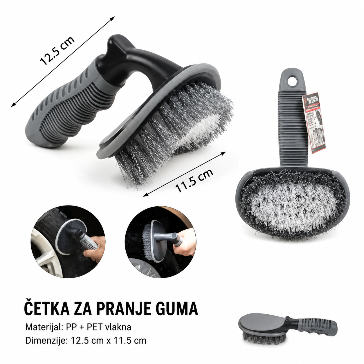 KMT Zakrivljena četka za gume 2000707