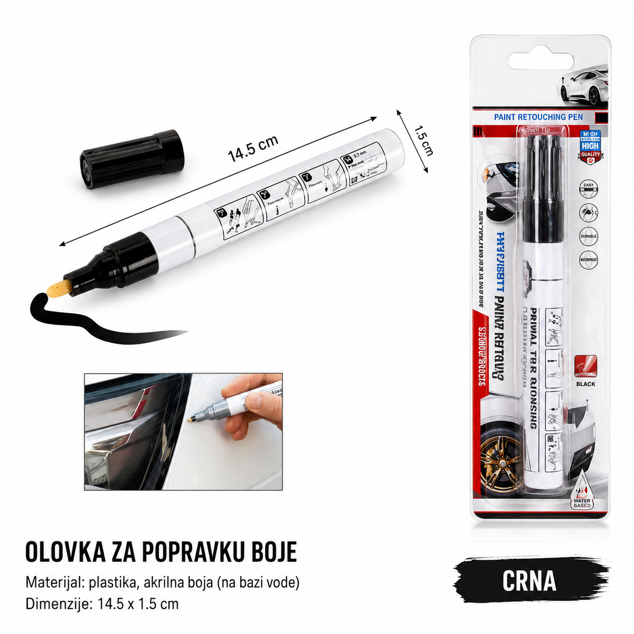 KMT Olovo za popravku automobila - Crno 2000935