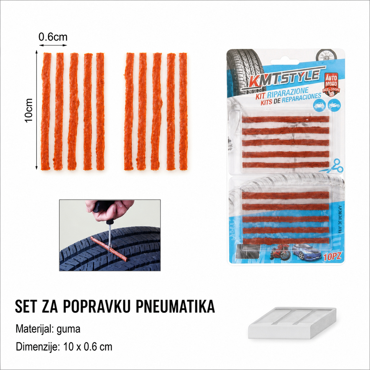 KMT komplet za popravku guma 2000945