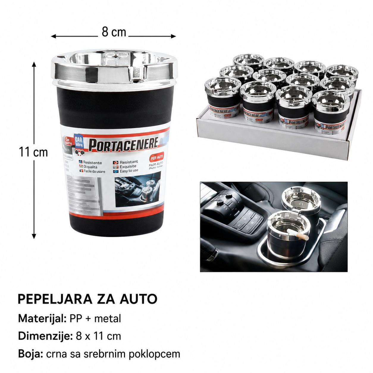 KMT Poklopac auto pepeljare galvanizacija 2001091