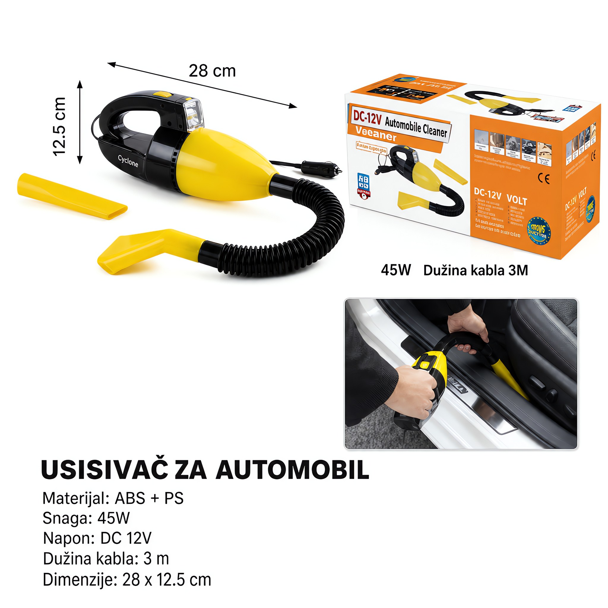 KMT Usisivač za automobile sa crevom 2001148