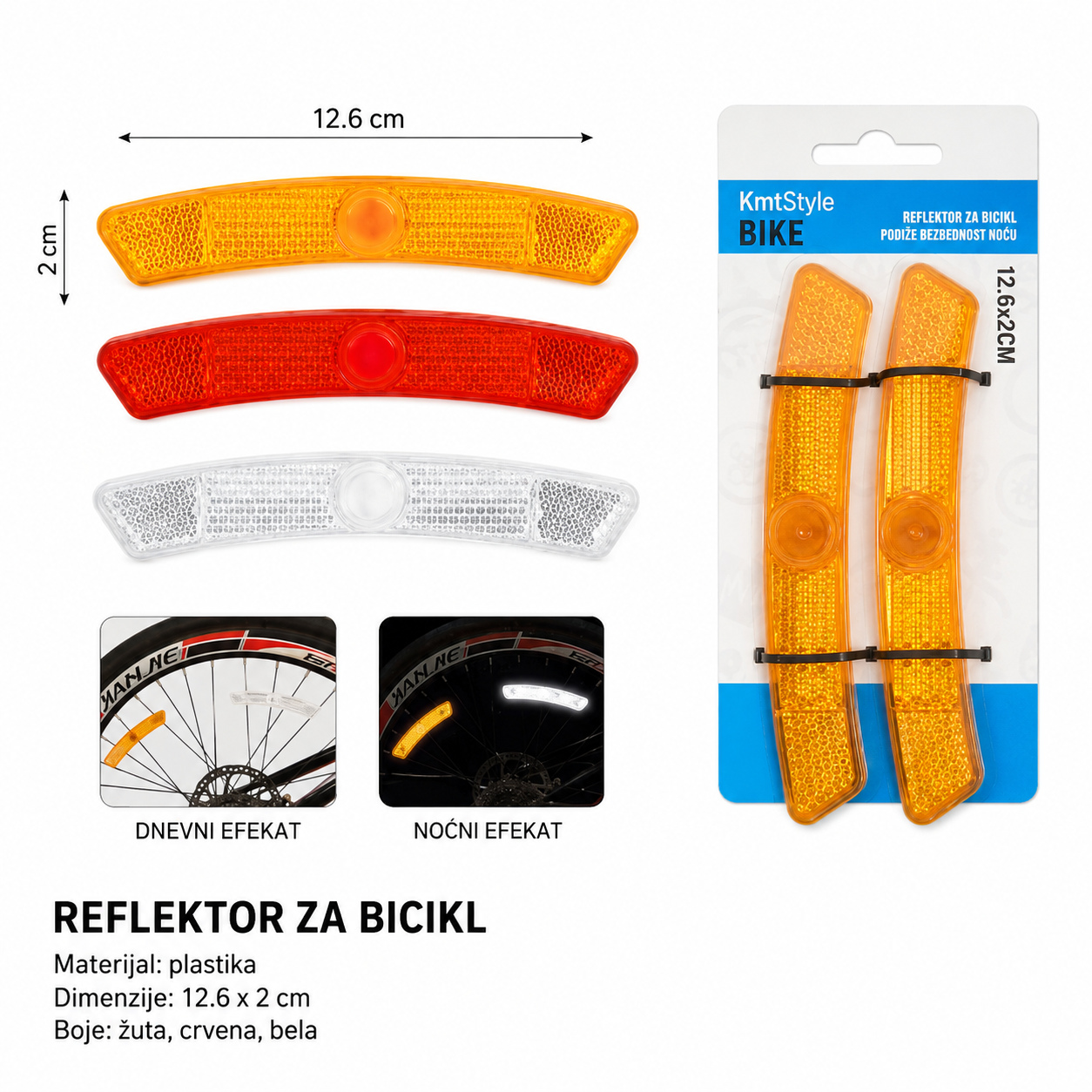 KMT Reflektor za bicikl 2001457