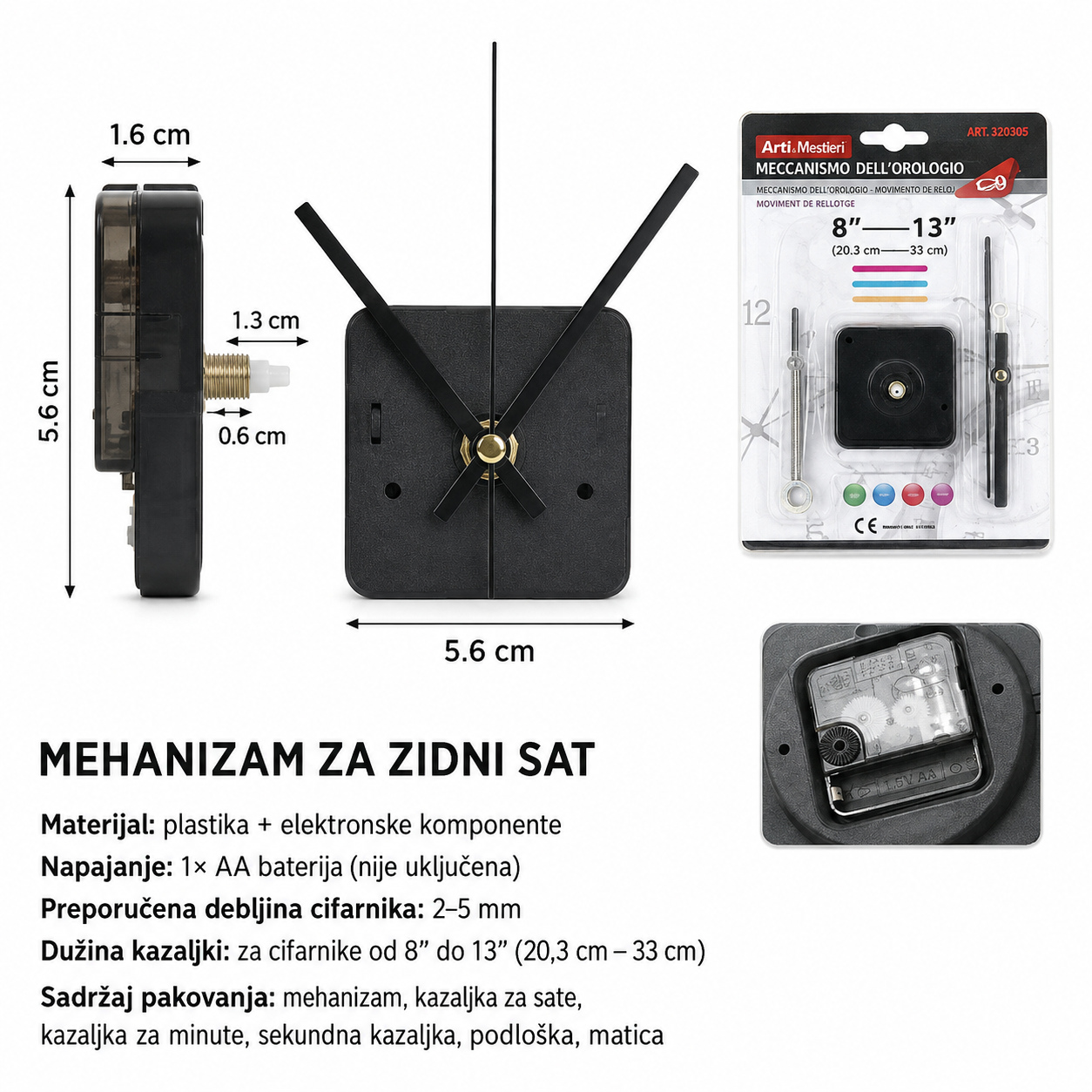 KMT Standardni model premijum pokreta 2001631