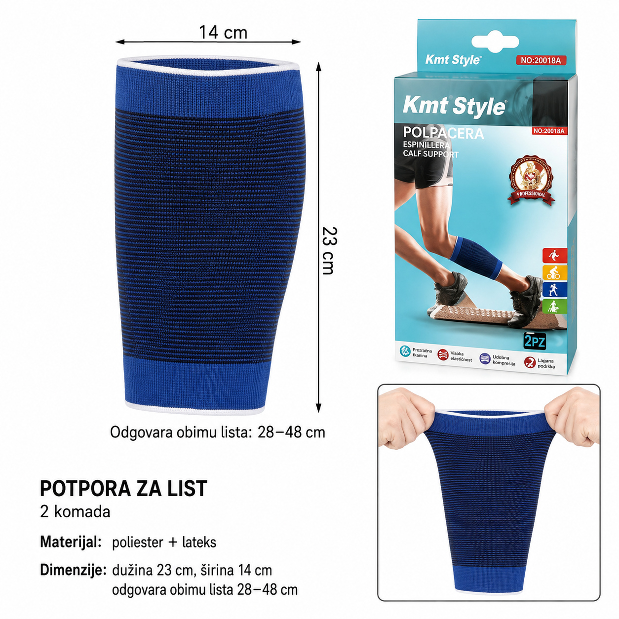 KMT Fizioterapija – zaštita za potkolenicu, udoban osnovni model 2001869