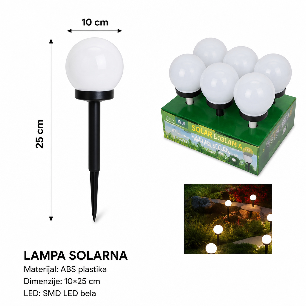 KMT Sferično LED solarno svetlo 2002990