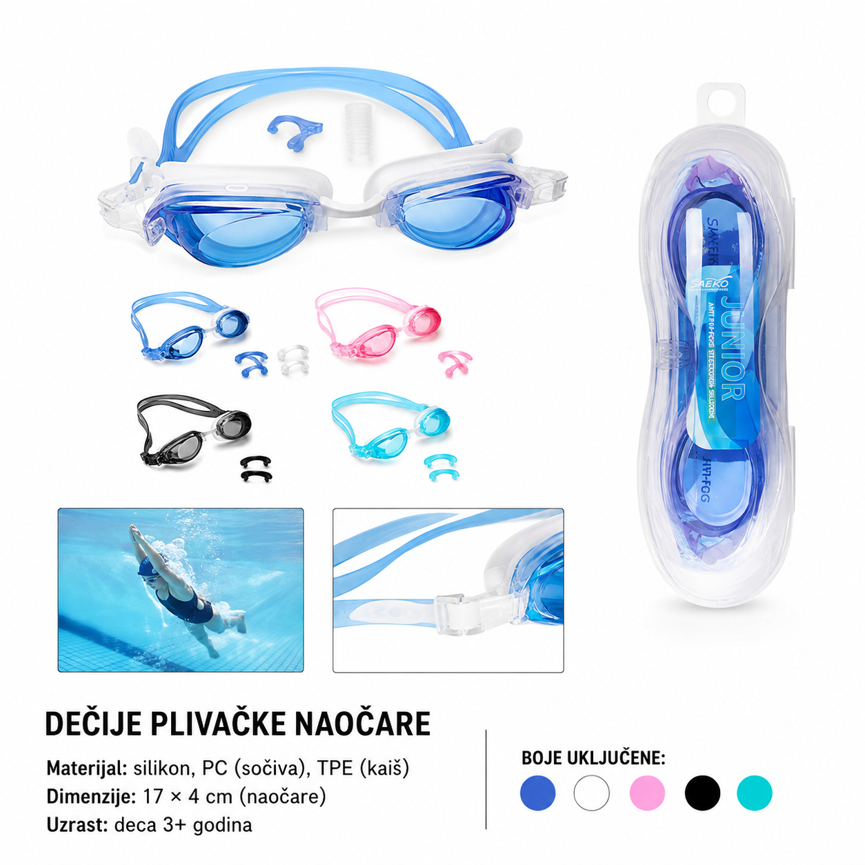 KMT naočare za plivanje za odrasle 2003077