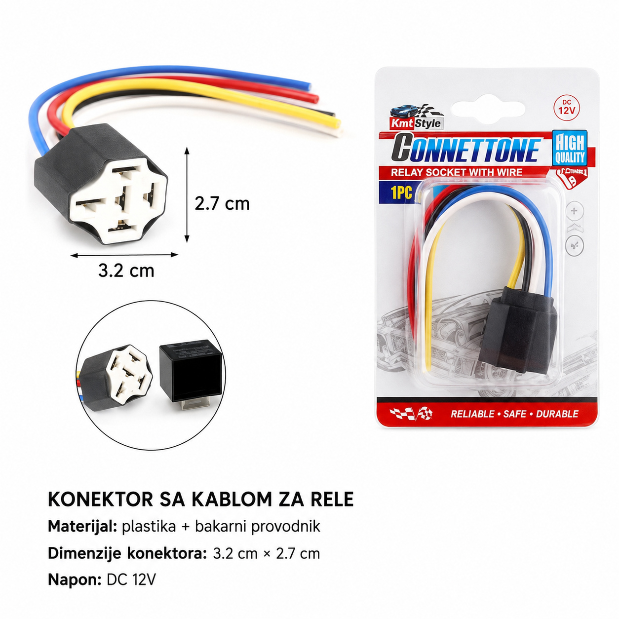 KMT Utičnica za auto relej sa 5 pinova 2008317
