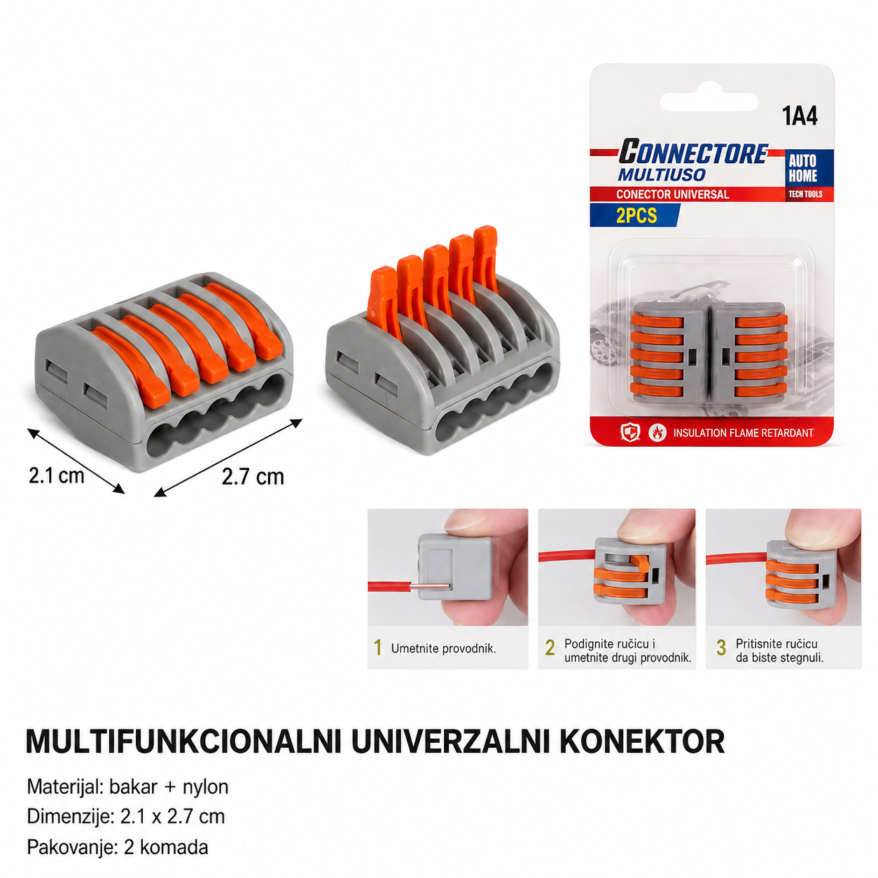 KMT Univerzalni razvodni konektor, 1 ulaz / 4 izlaza 2008415