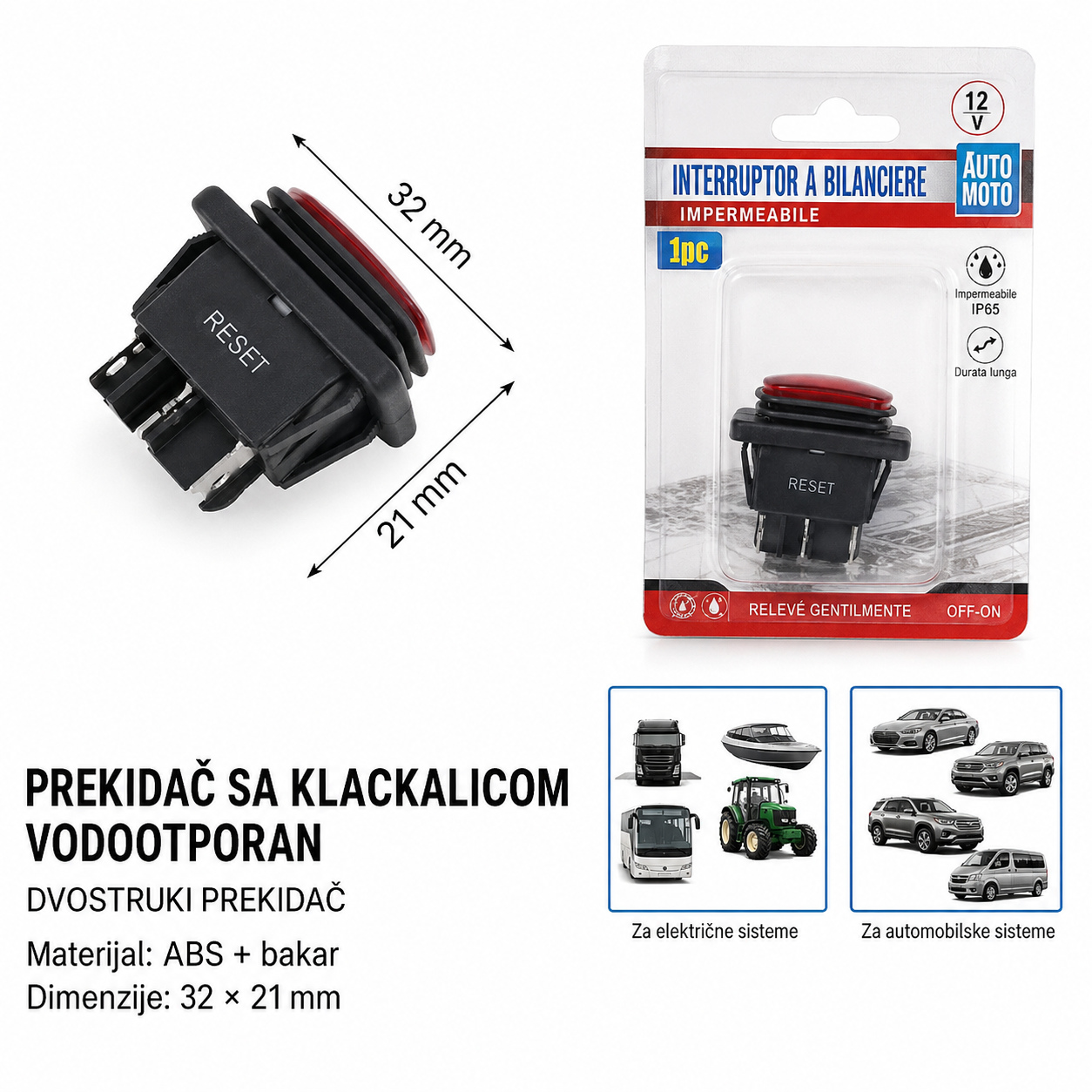 KMT Vodootporni prekidač sa dva položaja 2008527