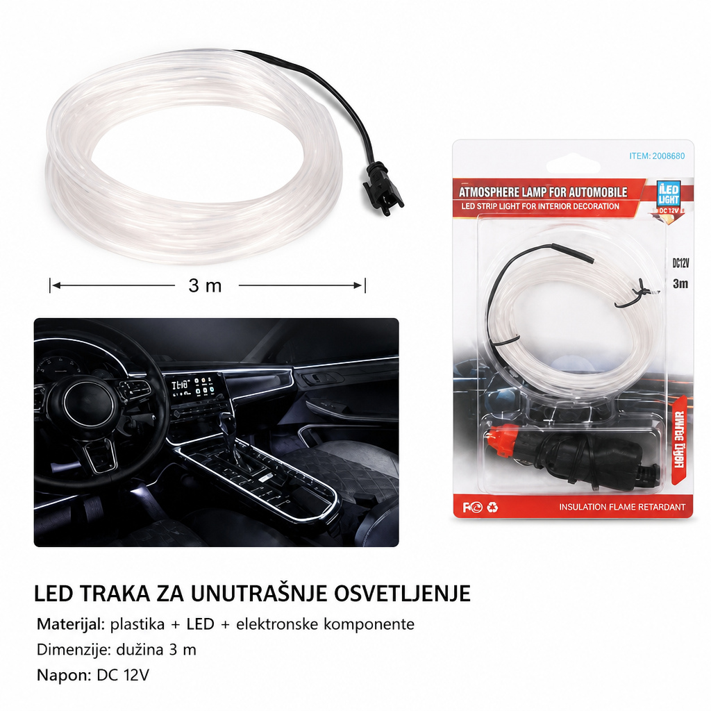 KMT ambijentalno osvetljenje za automobil bela svetlost 2008680