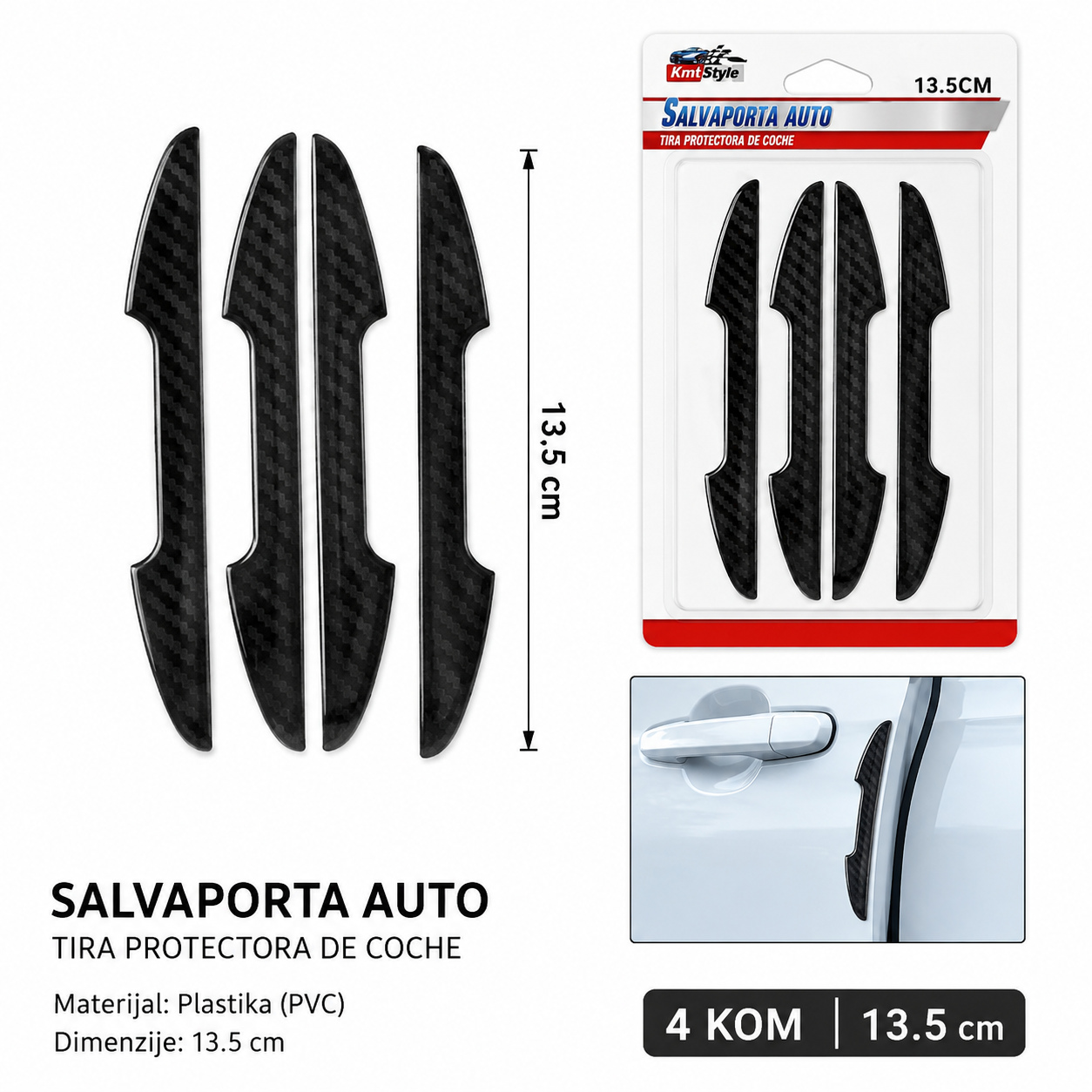 KMT Zaštitne nalepnice protiv udaraca za vrata automobila 2008853