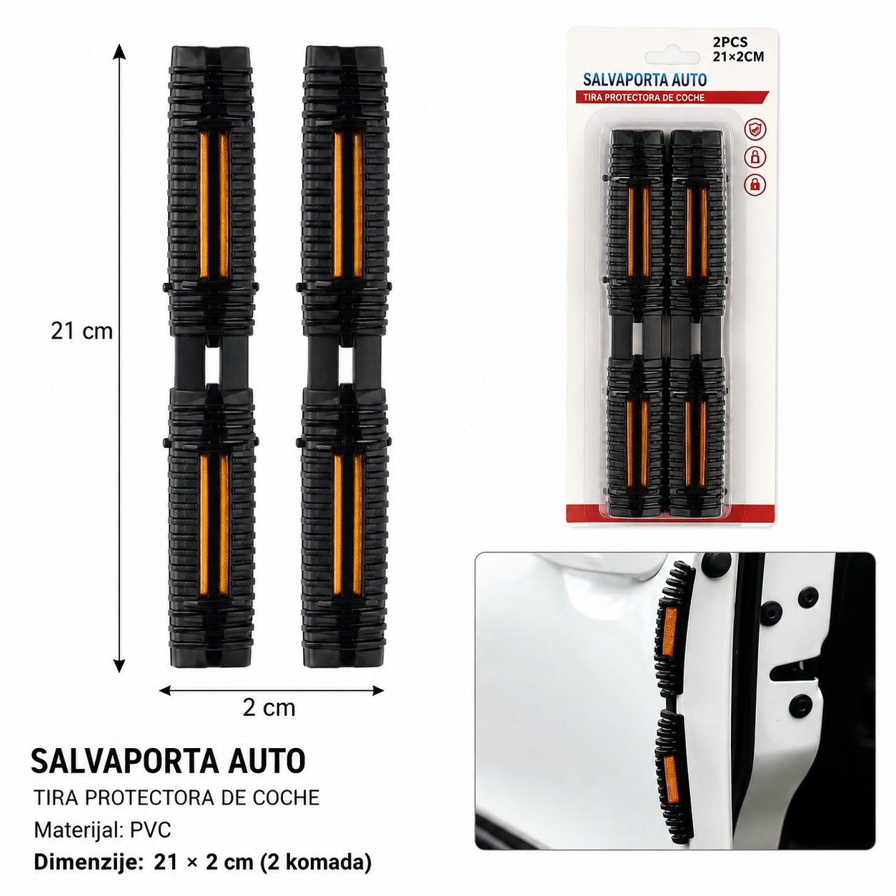 KMT Zaštitne nalepnice protiv udaraca za vrata automobila 2008856