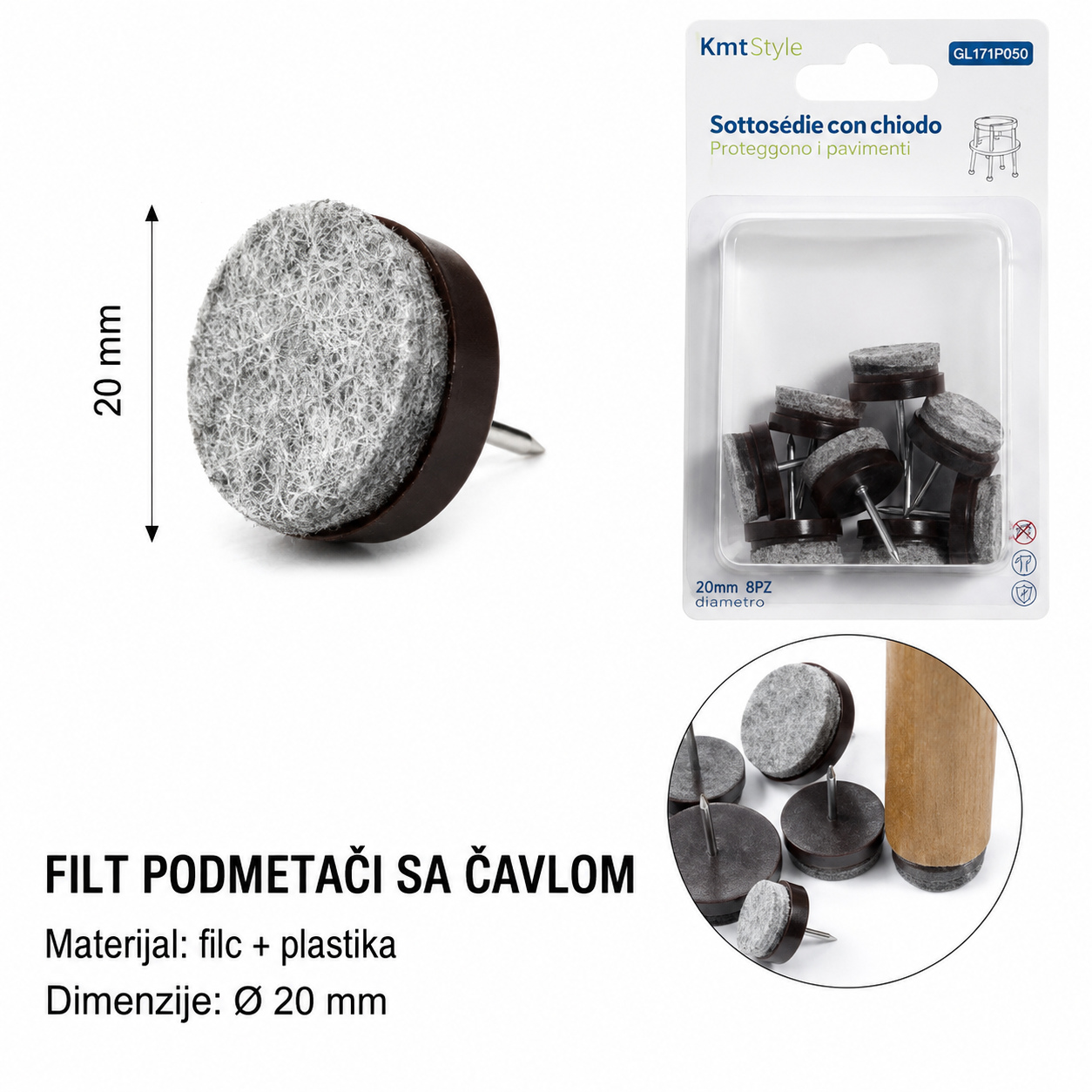 KMT Injektirani filcani čavli 2208230