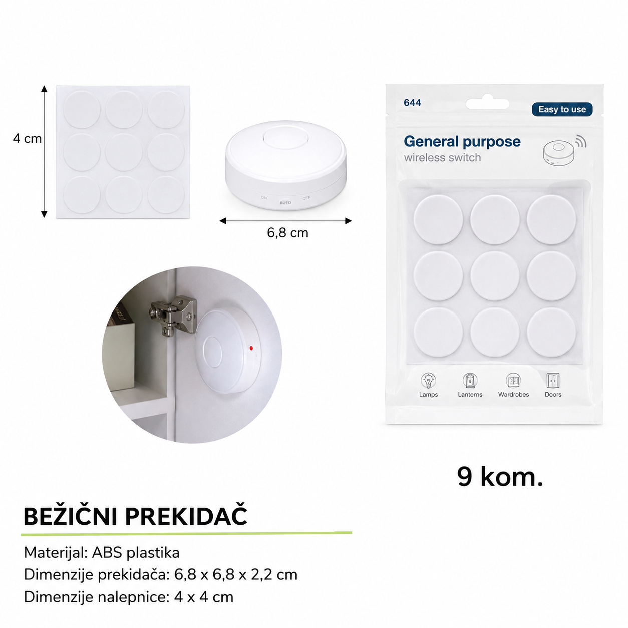 KMT Prozirni amortizer, okrugli 2208239